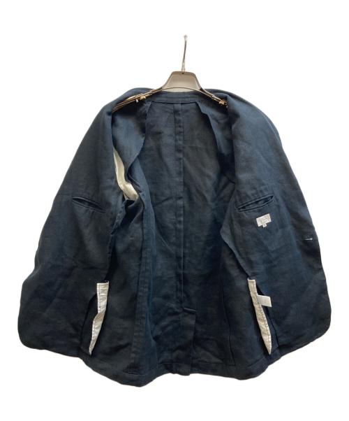 TAPIA los angeles（タピア ロスアンゼルス）Tapia Los Angeles (タピア ロスアンゼルス) リネンテーラードジャケット ネイビー サイズ:40の古着・服飾アイテム