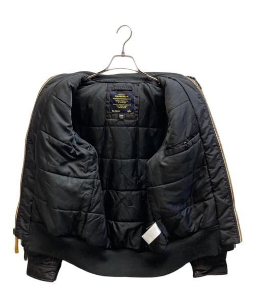ALPHA（アルファ）ALPHA (アルファ) B-15フライトジャケット ブラック サイズ:Lの古着・服飾アイテム
