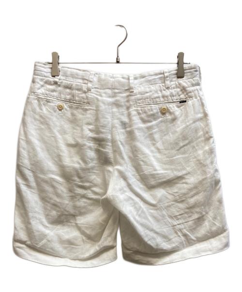 POLO RALPH LAUREN（ポロ・ラルフローレン）POLO RALPH LAUREN (ポロ・ラルフローレン) リネンハーフパンツ ホワイト サイズ:30の古着・服飾アイテム