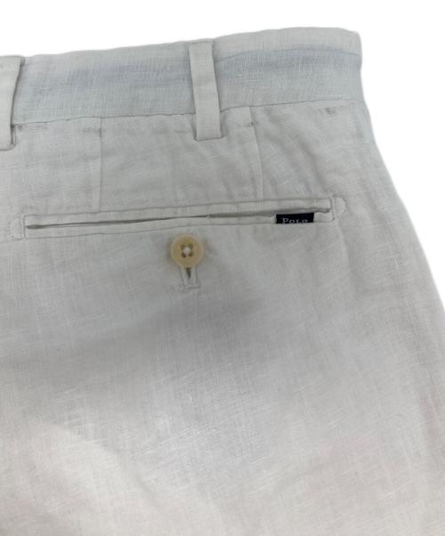 POLO RALPH LAUREN（ポロ・ラルフローレン）POLO RALPH LAUREN (ポロ・ラルフローレン) リネンハーフパンツ ホワイト サイズ:30の古着・服飾アイテム