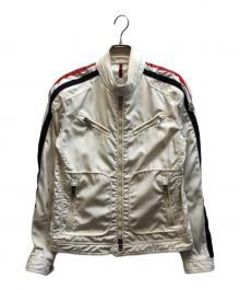 MONCLER（モンクレール）の古着「ライダースジャケット / 101-092-40069-50」｜ホワイト