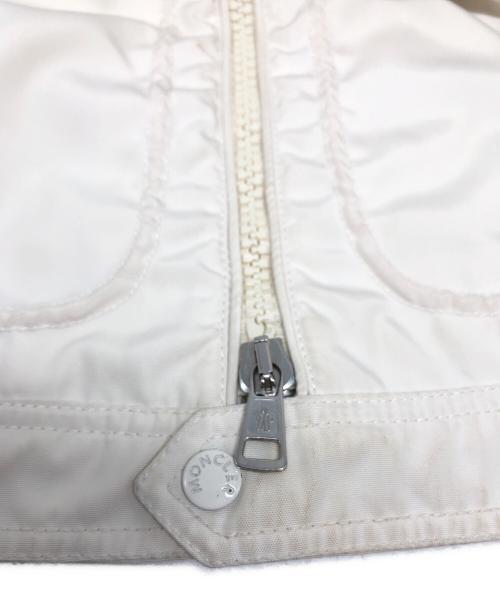 MONCLER（モンクレール）MONCLER (モンクレール) ライダースジャケット / 101-092-40069-50 ホワイト サイズ:1の古着・服飾アイテム