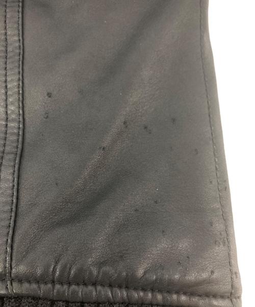 DOLCE & GABBANA（ドルチェ＆ガッバーナ）DOLCE & GABBANA (ドルチェ＆ガッバーナ) 切替レザージャケット / G9X90G ブラック サイズ:44の古着・服飾アイテム
