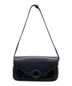 LOEWEロエベ）の古着「パテントレザー切替バッグ」｜ブラック