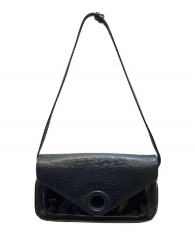 中古・古着通販】LOEWE (ロエベ) パテントレザー切替バッグ ブラック