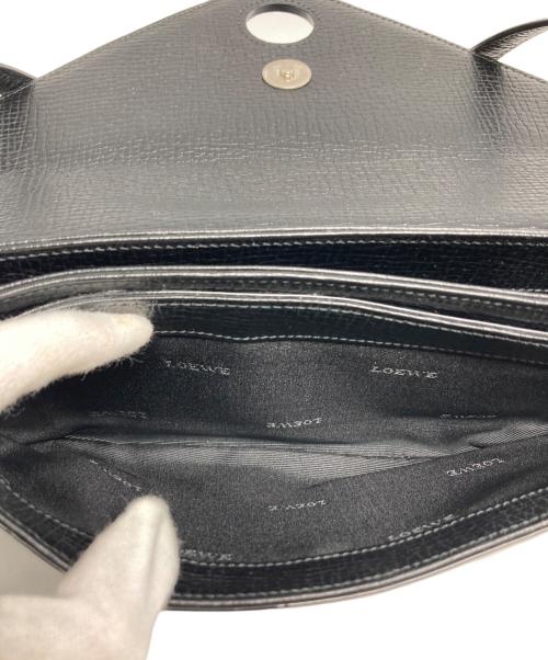 LOEWE（ロエベ）LOEWE (ロエベ) パテントレザー切替バッグ ブラック サイズ:₋の古着・服飾アイテム