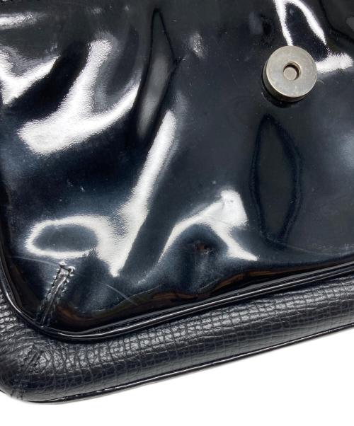 LOEWE（ロエベ）LOEWE (ロエベ) パテントレザー切替バッグ ブラック サイズ:₋の古着・服飾アイテム