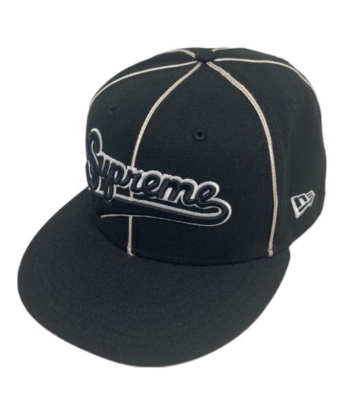 SUPREME（シュプリーム）Supreme (シュプリーム) New Era (ニューエラ) piping script logo キャップ サイズ:7 1/2 （59.6cm）の古着・服飾アイテム