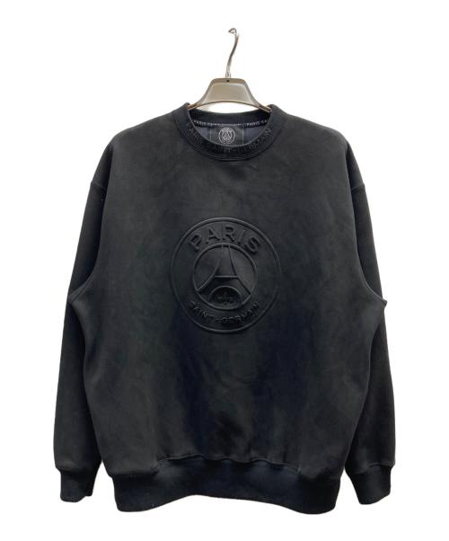 Paris Saint-Germain（パリサンジェルマン）PARIS SAINT-GERMAIN (パリサンジェルマン) フェイクスエードトレーナー/22070340000130 ブラック サイズ:Mの古着・服飾アイテム