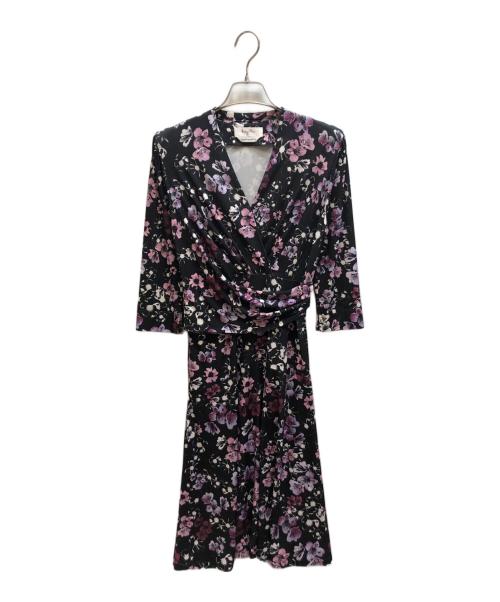 kay me（ケイミー）kay me (ケイミー) 花柄ワンピース / OBIL1142 ブラック サイズ:9の古着・服飾アイテム