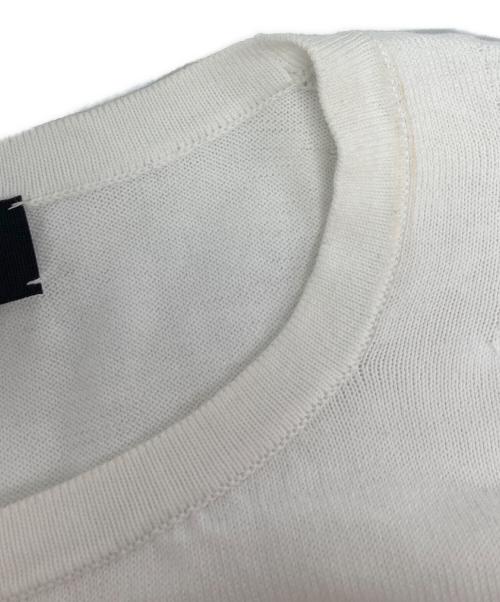 DRAWER（ドゥロワー）Drawer (ドゥロワー) タフタコンビ リボン ワンピース/6526-199-1445 ホワイト サイズ:1の古着・服飾アイテム