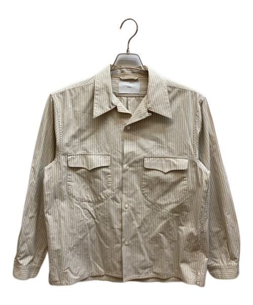 SUGARHILL（シュガーヒル）SUGARHILL (シュガーヒル) STRIPE OPEN-COLLAR SHIRT/22SSSH02 アイボリー サイズ:Mの古着・服飾アイテム