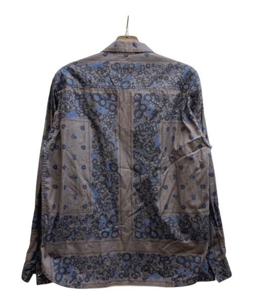 nonnative（ノンネイティブ）nonnative (ノンネイティブ) フラワー バンダナ柄 コットン 長袖シャツ/NN-S4114 ブラウン サイズ:2の古着・服飾アイテム