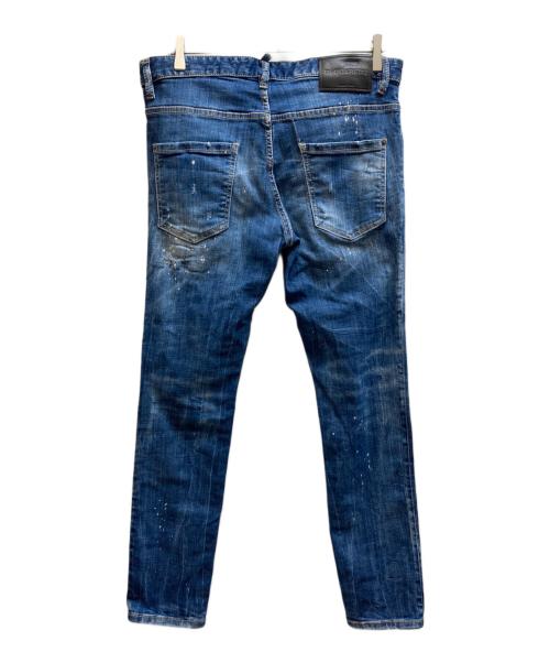 DSQUARED2（ディースクエアード）DSQUARED2 (ディースクエアード) SKATER JEANS/S74LB1556 S30664 インディゴ サイズ:48の古着・服飾アイテム