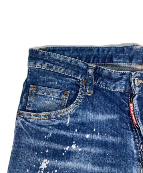 DSQUARED2（ディースクエアード）DSQUARED2 (ディースクエアード) SKATER JEANS/S74LB1556 S30664 インディゴ サイズ:48の古着・服飾アイテム