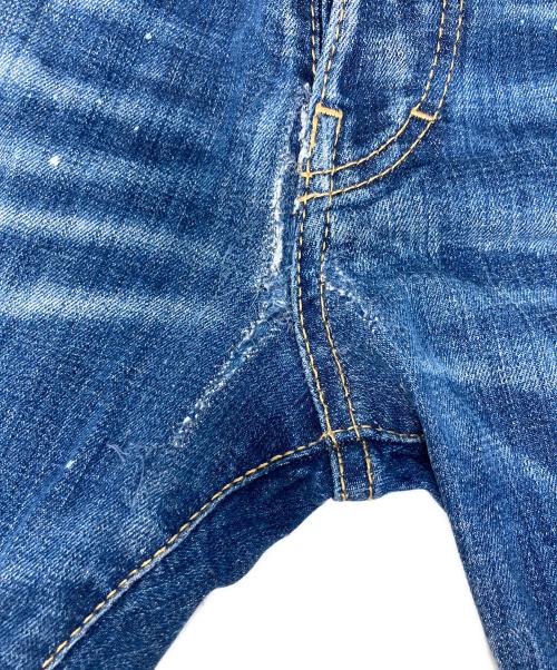 DSQUARED2（ディースクエアード）DSQUARED2 (ディースクエアード) SKATER JEANS/S74LB1556 S30664 インディゴ サイズ:48の古着・服飾アイテム