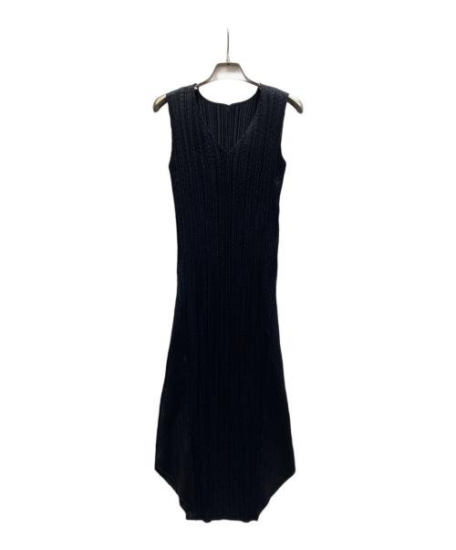 ISSEY MIYAKE（イッセイミヤケ）ISSEY MIYAKE (イッセイミヤケ) ノースリーブワンピース / IM41FH115 ブラック サイズ:2の古着・服飾アイテム
