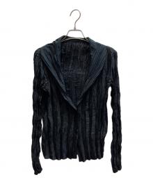 ISSEY MIYAKE（イッセイミヤケ）の古着「プリーツジャケット / IM33FD100」｜ブラック