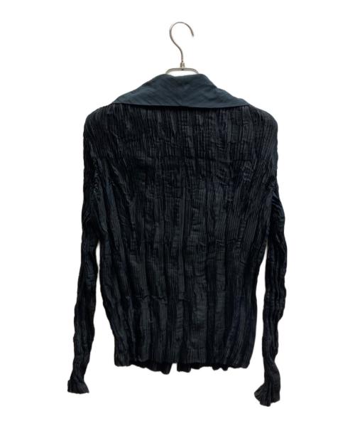 ISSEY MIYAKE（イッセイミヤケ）ISSEY MIYAKE (イッセイミヤケ) プリーツジャケット / IM33FD100 ブラック サイズ:2の古着・服飾アイテム
