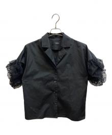styling/（スタイリング）の古着「チュール ドッキングシャツ/16WFB241021」｜ブラック