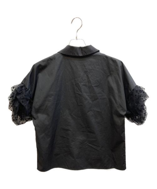 styling/（スタイリング）styling/ (スタイリング) チュール ドッキングシャツ/16WFB241021 ブラック サイズ:Fの古着・服飾アイテム