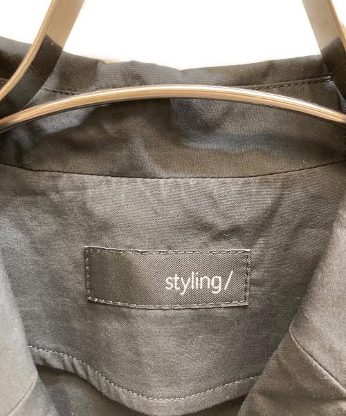 styling/（スタイリング）styling/ (スタイリング) チュール ドッキングシャツ/16WFB241021 ブラック サイズ:Fの古着・服飾アイテム