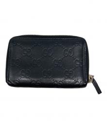 GUCCI（グッチ）の古着「GG柄コインケース」｜ブラック