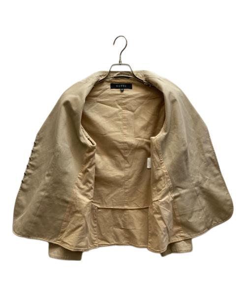 GUCCI（グッチ）GUCCI (グッチ) テーラードジャケット カーキ サイズ:42の古着・服飾アイテム