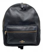 COACHコーチ）の古着「レザーバックパック / F30550」｜ブラック