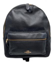 COACH（コーチ）の古着「レザーバックパック / F30550」｜ブラック