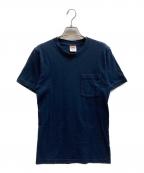 SUPREMEシュプリーム）の古着「ANTI-HERO LOGO POKET TEE」｜ネイビー