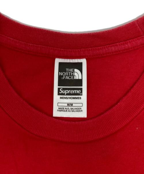 THE NORTH FACE（ザ ノース フェイス）THE NORTH FACE (ザ ノース フェイス) Supreme (シュプリーム) Printed Pocket Tee レッド サイズ:Mの古着・服飾アイテム