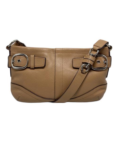 COACH（コーチ）COACH (コーチ) イースト ウェスト ダッフル ショルダーバッグ ベージュの古着・服飾アイテム