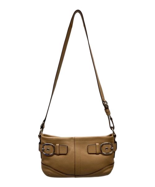 COACH（コーチ）COACH (コーチ) イースト ウェスト ダッフル ショルダーバッグ ベージュの古着・服飾アイテム