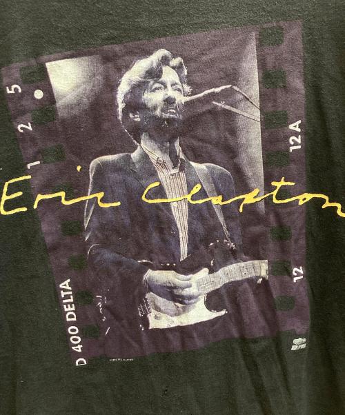 Hanes（ヘインズ）Hanes (ヘインズ) Eric ClaptonプリントTシャツ ブラック サイズ:XL/TG(46-48)の古着・服飾アイテム