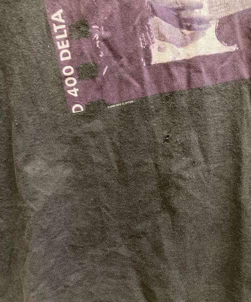 Hanes（ヘインズ）Hanes (ヘインズ) Eric ClaptonプリントTシャツ ブラック サイズ:XL/TG(46-48)の古着・服飾アイテム