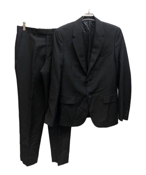 ALEXANDER McQUEEN（アレキサンダーマックイーン）ALEXANDER McQUEEN (アレキサンダーマックイーン) ウールモヘヤ 2Bセットアップ / 325560 QAU68 ブラック サイズ:50の古着・服飾アイテム