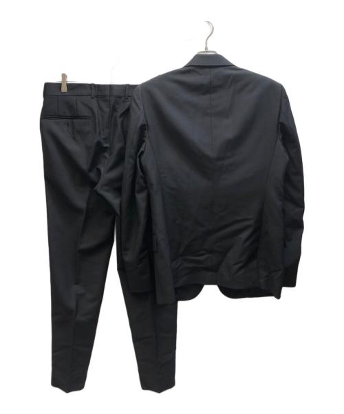 ALEXANDER McQUEEN（アレキサンダーマックイーン）ALEXANDER McQUEEN (アレキサンダーマックイーン) ウールモヘヤ 2Bセットアップ / 325560 QAU68 ブラック サイズ:50の古着・服飾アイテム