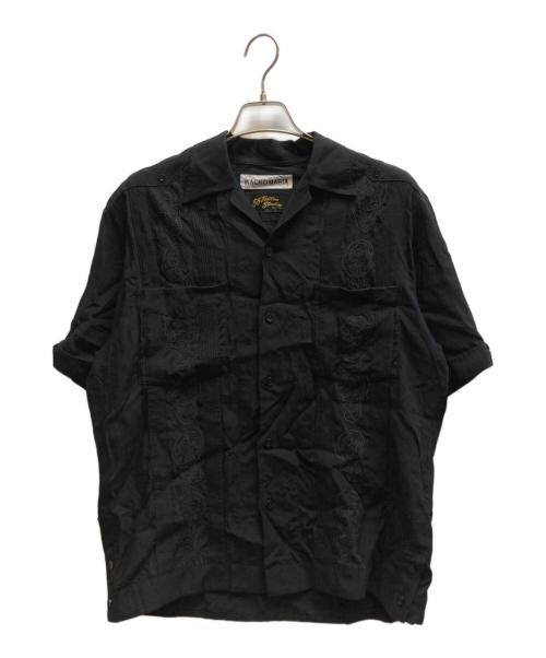 WACKO MARIA（ワコマリア）WACKO MARIA (ワコマリア) 56TATOO STUDIO 56TATOO STUDIO CUBA SHIRT / 56TS-WM-OC02 ブラック サイズ:Mの古着・服飾アイテム
