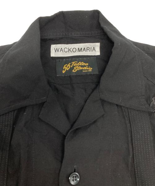 WACKO MARIA（ワコマリア）WACKO MARIA (ワコマリア) 56TATOO STUDIO 56TATOO STUDIO CUBA SHIRT / 56TS-WM-OC02 ブラック サイズ:Mの古着・服飾アイテム