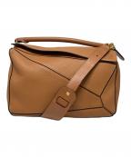 LOEWEロエベ）の古着「パズルエッジバッグミディアム」｜ブラウン