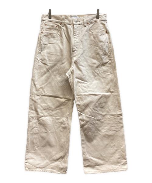 COOTIE PRODUCTIONS（クーティープロダクツ）COOTIE PRODUCTIONS (クーティープロダクツ) 12.5oz Denim 5 Pocket Square Leg Pants ホワイト サイズ:Mの古着・服飾アイテム