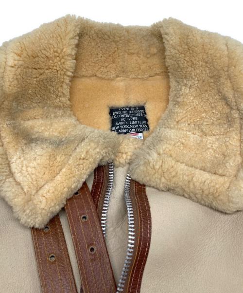 AVIREX（アヴィレックス）AVIREX (アヴィレックス) B-3フライトジャケット / AC-17755 ベージュ サイズ:44の古着・服飾アイテム