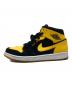 NIKE (ナイキ) Air Jordan 1 Retro Mid New Love イエロー×ブラック サイズ:US8：7000円