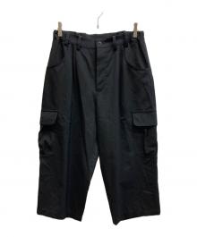 Y's（ワイズ）の古着「ワイドカーゴパンツ」｜ブラック