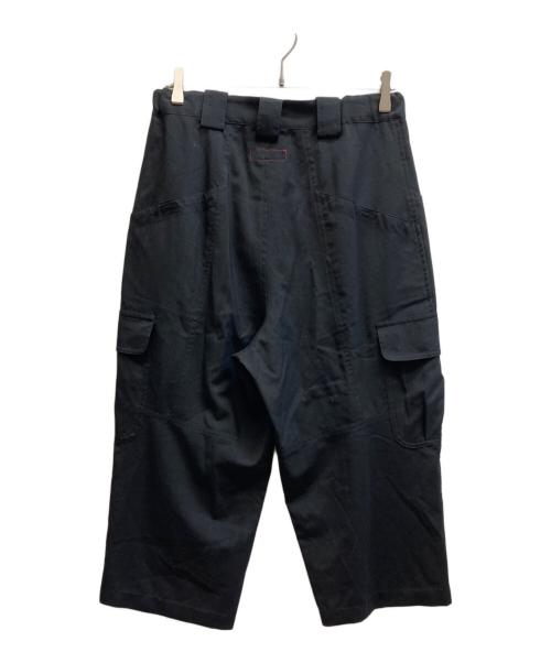 Y's（ワイズ）Y's (ワイズ) ワイドカーゴパンツ ブラック サイズ:2の古着・服飾アイテム