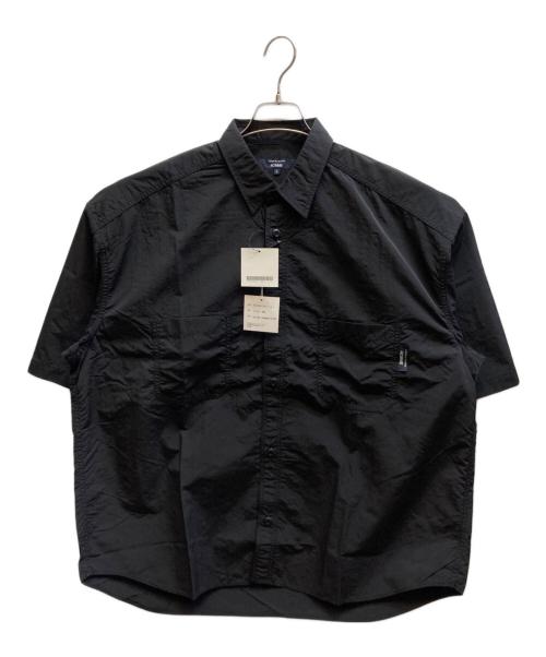 COMME des GARCONS HOMME（コムデギャルソン オム）COMME des GARCONS HOMME (コムデギャルソン オム) ナイロンタッサー シャツ / HQ-B021 ブラック サイズ:L 未使用品の古着・服飾アイテム