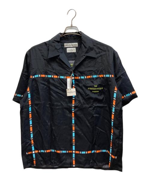 WACKO MARIA（ワコマリア）WACKO MARIA (ワコマリア) THE PHOENICIAN SCHEME S/S HAWAIIAN SHIRT ブラック サイズ:XLの古着・服飾アイテム