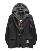 Maison MIHARA YASUHIROメゾン ミハラ ヤスヒロ）の古着「TRIPLE LAYERED BLAZER / J15JK131-0」｜グレー