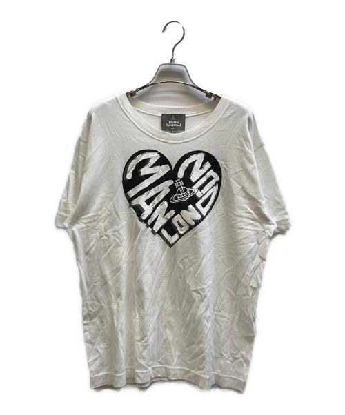Vivienne Westwood man（ヴィヴィアン ウェストウッド マン）Vivienne Westwood man (ヴィヴィアン ウェストウッド マン) プリントTシャツ - VW-LP-79334 ホワイト サイズ:48の古着・服飾アイテム